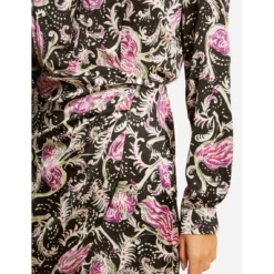 MORGAN Robe Droite Drapée Imprimé Végétal MULTICO | 3 SUISSES -Promos Robe Mirage Magasin robe droite drapee imprime vegetal multico 3431358 6602262 62 1140x1140