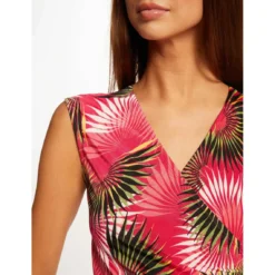 MORGAN Robe Droite Drapée Imprimé Végétal | 3 SUISSES -Promos Robe Mirage Magasin robe droite drapee imprime vegetal multico 3507570 6981954 54 1140x1140