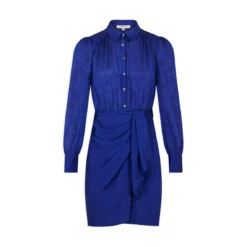 MORGAN Robe Droite Drapée Satinée Imprimée | 3 SUISSES -Promos Robe Mirage Magasin robe droite drapee satinee imprimee bleu electrique 3508600 6986476 76 1140x1140