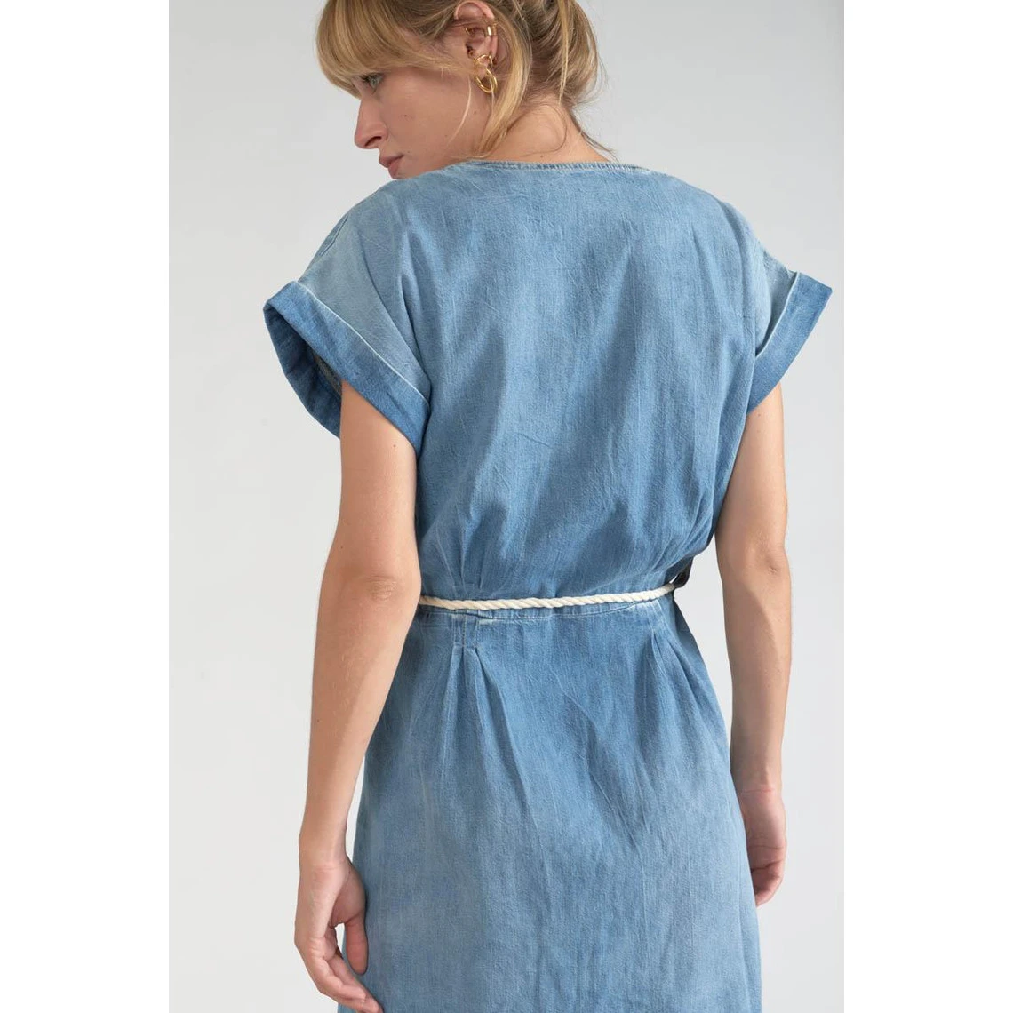 LE TEMPS DES CERISES Robe Droite En Jeans EOURRE | 3 SUISSES 6 LE TEMPS DES CERISES Robe Droite En Jeans EOURRE | 3 SUISSES – Image 4