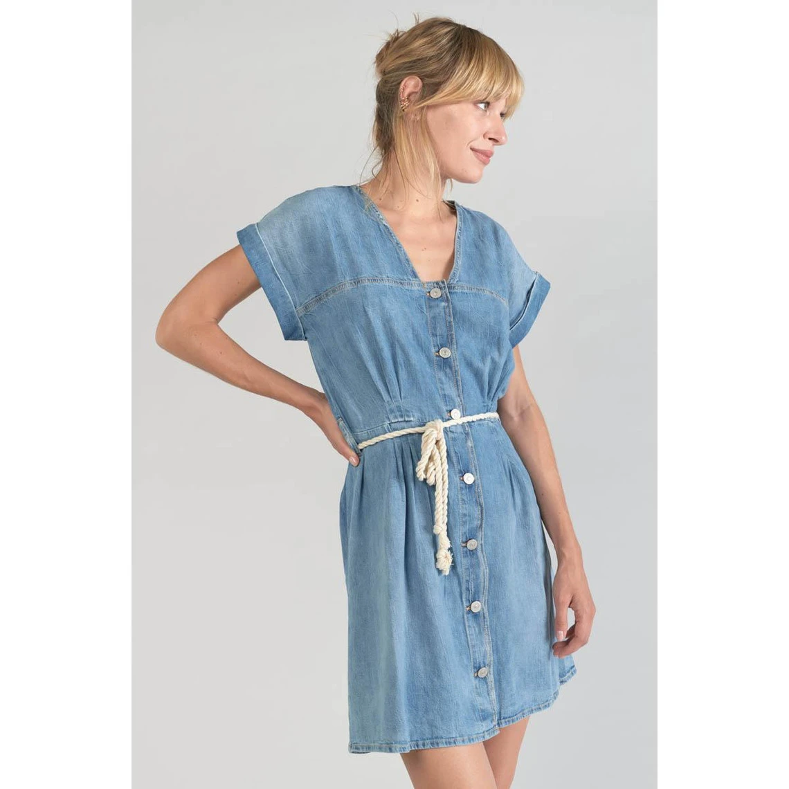 LE TEMPS DES CERISES Robe Droite En Jeans EOURRE | 3 SUISSES 8 LE TEMPS DES CERISES Robe Droite En Jeans EOURRE | 3 SUISSES – Image 6