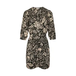 MORGAN Robe Droite Froncée Imprimé Végétal MULTICO | 3 SUISSES -Promos Robe Mirage Magasin robe droite froncee imprime vegetal multico 3431536 6603110 10 1140x1140