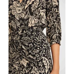 MORGAN Robe Droite Froncée Imprimé Végétal MULTICO | 3 SUISSES -Promos Robe Mirage Magasin robe droite froncee imprime vegetal multico 3431536 6603112 12 1140x1140