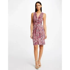 MORGAN Robe Droite Imprimé Abstrait | 3 SUISSES -Promos Robe Mirage Magasin robe droite imprime abstrait rose 3516894 7019302 2 1140x1140