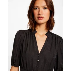 MORGAN Robe Droite Imprimé Cachemire | 3 SUISSES -Promos Robe Mirage Magasin robe droite imprime cachemire noir 3408216 6475350 50 1140x1140