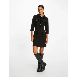 MORGAN Robe Droite Manches 3/4 NOIR | 3 SUISSES -Promos Robe Mirage Magasin robe droite manches 34 noir 3431274 6601842 42 1140x1140