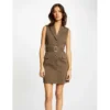 MORGAN Robe Droite Sans Manches Ceinturée | 3 SUISSES 1 MORGAN Robe Droite Sans Manches Ceinturée | 3 SUISSES -Promos Robe Mirage Magasin robe droite sans manches ceinturee kaki 3392220 6372916 16 1140x1140