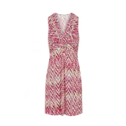 MORGAN Robe Droite Sans Manches Imprimé Chevron | 3 SUISSES -Promos Robe Mirage Magasin robe droite sans manches imprime chevron fuchsia 3393230 6377482 82 1140x1140