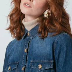 Robe En Denim Ceinturée Dany | Robe Courte 3 SUISSES -Promos Robe Mirage Magasin robe en denim ceinturee dany 1237969 2 1140x1140