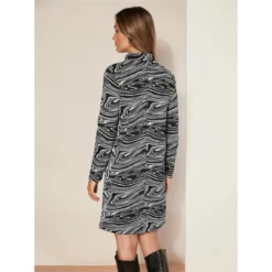 Robe En Maille Jacquard Milano | 3 SUISSES -Promos Robe Mirage Magasin robe en maille jacquard milano 3431682 6603698 98 1140x1140