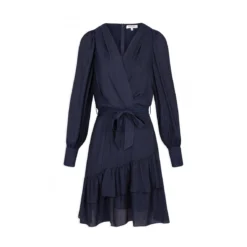 MORGAN Robe évasée à Col Cache-coeur | 3 SUISSES -Promos Robe Mirage Magasin robe evasee a col cache coeur marine 3409012 6478580 80 1140x1140