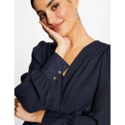 MORGAN Robe évasée à Col Cache-coeur | 3 SUISSES -Promos Robe Mirage Magasin robe evasee a col cache coeur marine 3409012 6478584 84 1140x1140