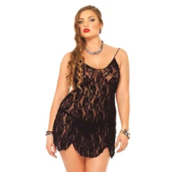 LEG AVENUE Robe Évasée Dentelle Et Mini-String Grande Taille Noir | 3 SUISSES 7 LEG AVENUE Robe Évasée Dentelle Et Mini-String Grande Taille Noir | 3 SUISSES -Promos Robe Mirage Magasin robe evasee dentelle et mini string grande taille 53328 1200x1200