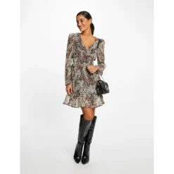 MORGAN Robe évasée Imprimé Floral | 3 SUISSES -Promos Robe Mirage Magasin robe evasee imprime floral multico 3417804 6523424 24 1140x1140