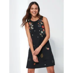 Robe évasée Sans Manches Imprimée Sur Le Devant | 3 SUISSES