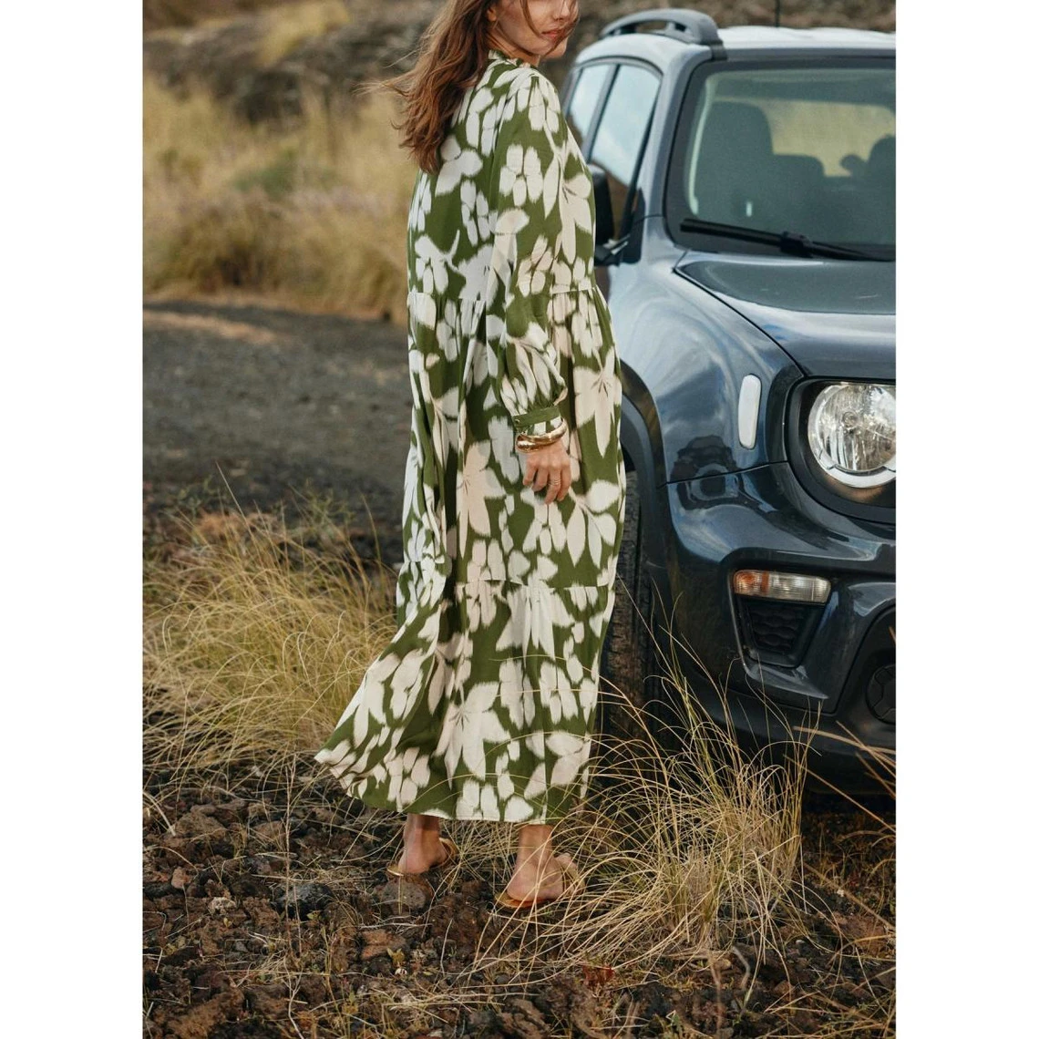 LA PETITE ETOILE Robe FLORAL - Vert | 3 SUISSES 4 LA PETITE ETOILE Robe FLORAL - Vert | 3 SUISSES – Image 2