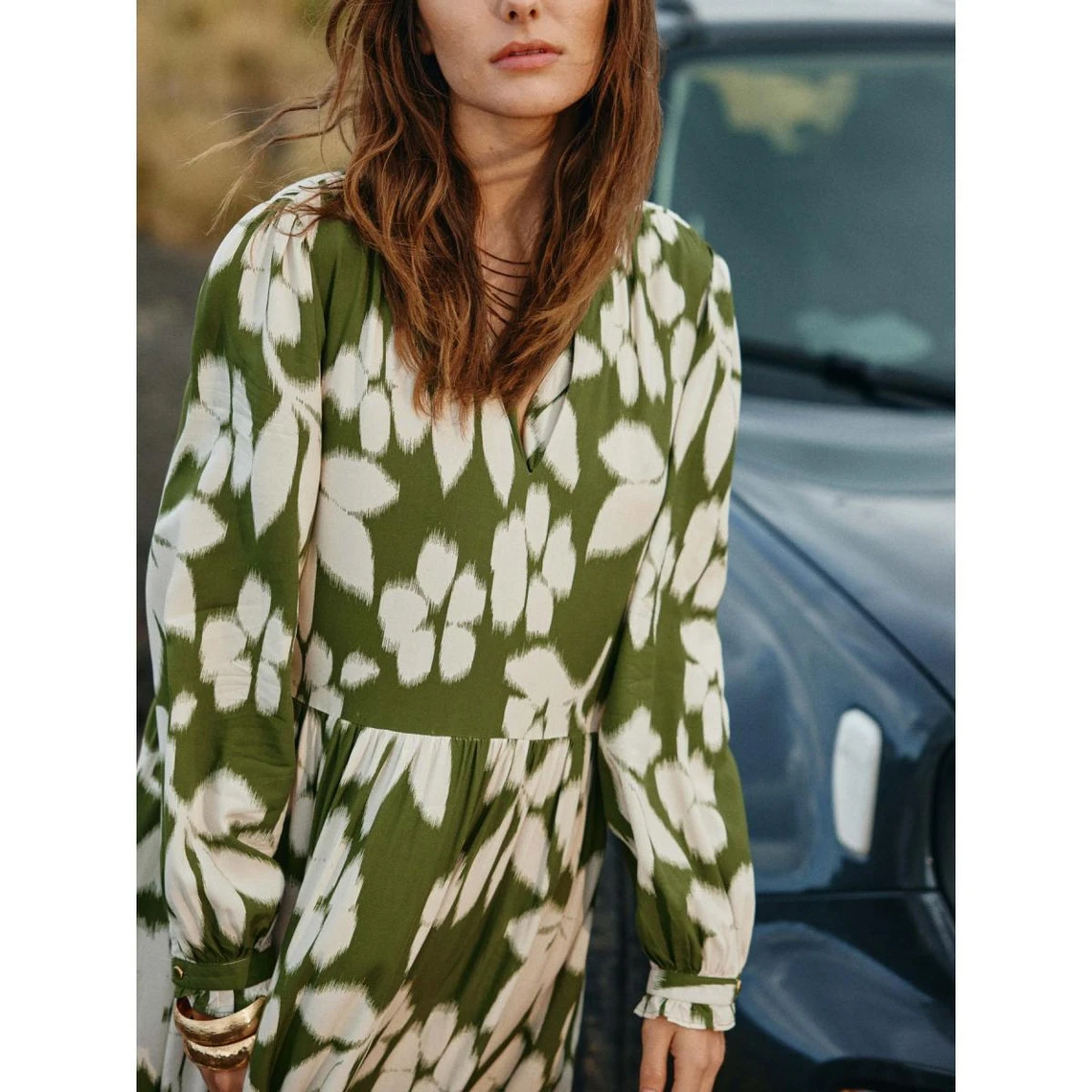 LA PETITE ETOILE Robe FLORAL - Vert | 3 SUISSES 5 LA PETITE ETOILE Robe FLORAL - Vert | 3 SUISSES – Image 3