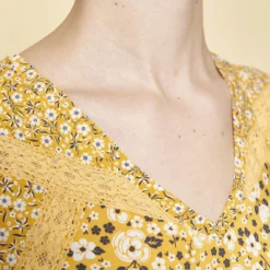 Robe Fluide Courte Imprimé Floral | Robe Courte 3 SUISSES -Promos Robe Mirage Magasin robe fluide courte imprime floral 1170055 2 1140x1140