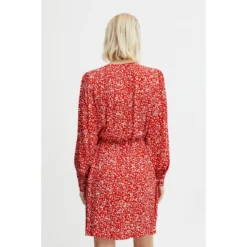 ICHI Robe IHCAROLINA DR - Rouge | 3 SUISSES -Promos Robe Mirage Magasin robe ihcarolina dr 3424702 2 1140x1140