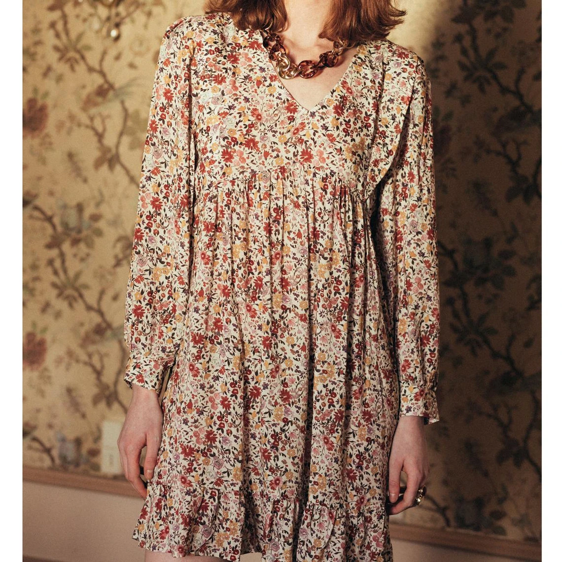 Robe Imprimée Olympe Réédition | Robe Courte 3 SUISSES 6 Robe Imprimée Olympe Réédition | Robe Courte 3 SUISSES – Image 4