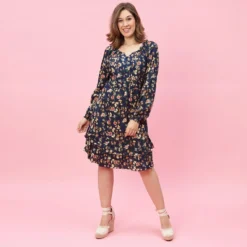 Robe Imprimée Plis Manches Longues Volants Femme - Bleu | 3 SUISSES 9 Robe Imprimée Plis Manches Longues Volants Femme - Bleu | 3 SUISSES -Promos Robe Mirage Magasin robe imprimee plis manches longues volants femme bleu 883043 1 1140x1140