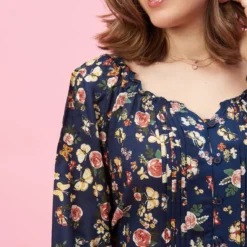 Robe Imprimée Plis Manches Longues Volants Femme - Bleu | 3 SUISSES 12 Robe Imprimée Plis Manches Longues Volants Femme - Bleu | 3 SUISSES -Promos Robe Mirage Magasin robe imprimee plis manches longues volants femme bleu 883043 4 1140x1140