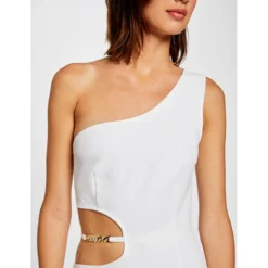 MORGAN Robe Longue Ajustée Fendue Asymétrique | 3 SUISSES -Promos Robe Mirage Magasin robe longue ajustee fendue asymetrique ecru 3393700 6379758 58 1140x1140