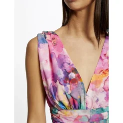 MORGAN Robe Longue Cintrée Imprimé Floral | 3 SUISSES -Promos Robe Mirage Magasin robe longue cintree imprime floral multico 3509892 6993302 2 1140x1140