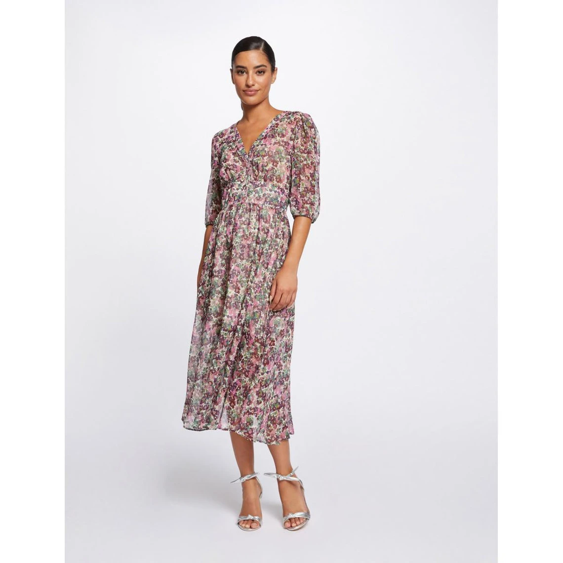 MORGAN Robe Longue Droite Imprimé Floral | 3 SUISSES 4 MORGAN Robe Longue Droite Imprimé Floral | 3 SUISSES – Image 2