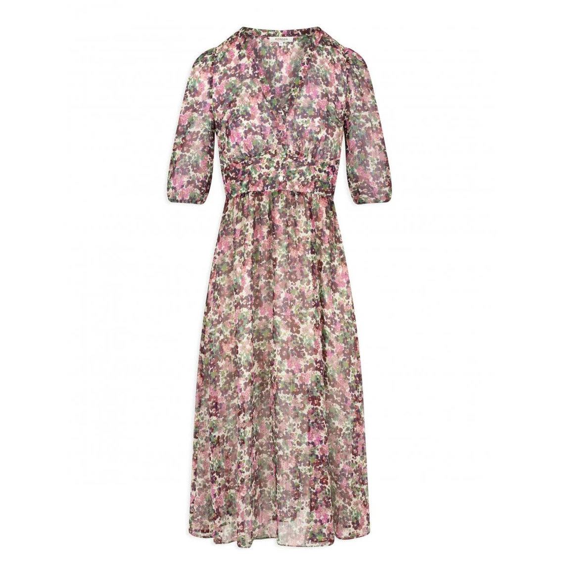 MORGAN Robe Longue Droite Imprimé Floral | 3 SUISSES 5 MORGAN Robe Longue Droite Imprimé Floral | 3 SUISSES – Image 3