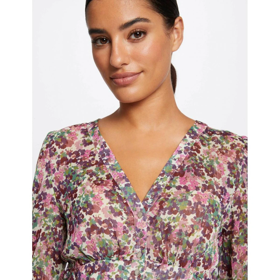 MORGAN Robe Longue Droite Imprimé Floral | 3 SUISSES 7 MORGAN Robe Longue Droite Imprimé Floral | 3 SUISSES – Image 5