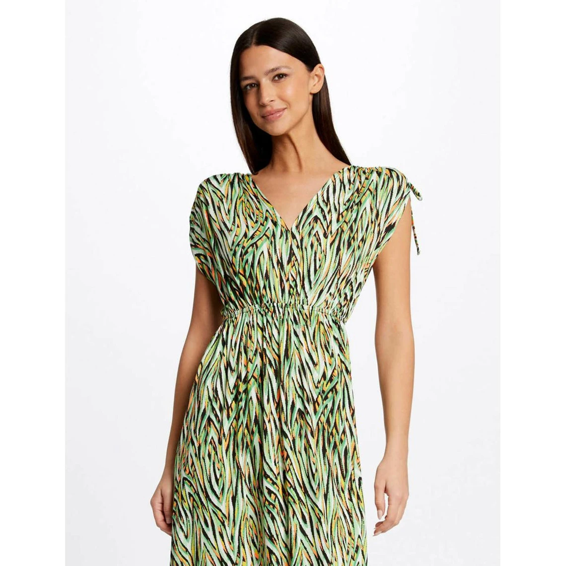 MORGAN Robe Longue Droite Imprimé Géométrique | 3 SUISSES 3 MORGAN Robe Longue Droite Imprimé Géométrique | 3 SUISSES