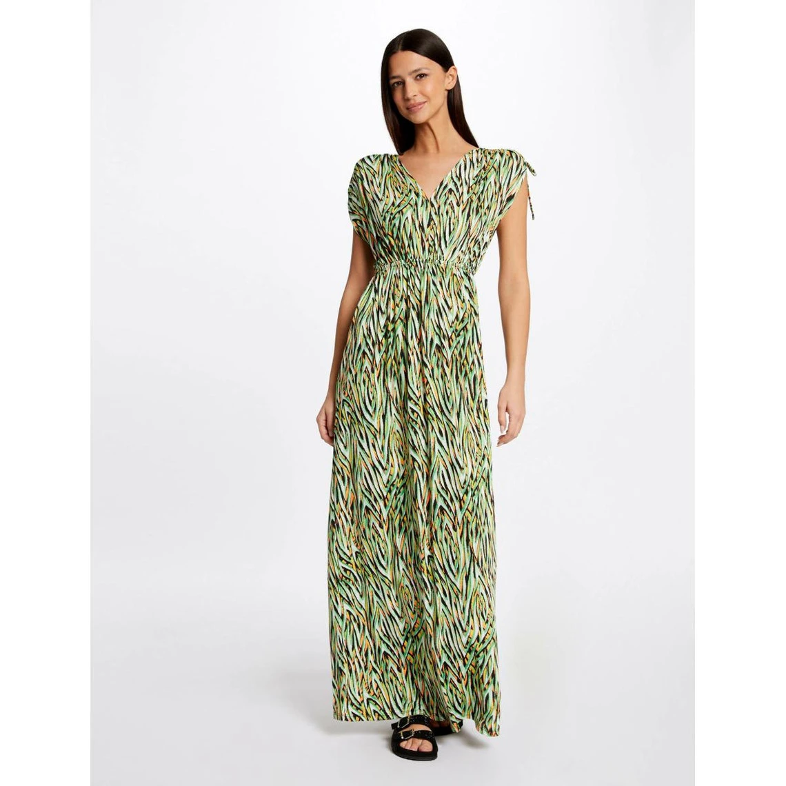 MORGAN Robe Longue Droite Imprimé Géométrique | 3 SUISSES 4 MORGAN Robe Longue Droite Imprimé Géométrique | 3 SUISSES – Image 2