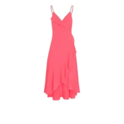 MORGAN Robe Longue évasée à Volants | 3 SUISSES 9 MORGAN Robe Longue évasée à Volants | 3 SUISSES -Promos Robe Mirage Magasin robe longue evasee a volants rose 3508368 6985520 20 1140x1140