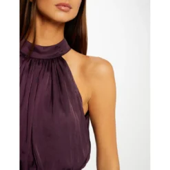 MORGAN Robe Longue évasée Fluide | 3 SUISSES -Promos Robe Mirage Magasin robe longue evasee fluide prune 3409338 6759690 90 1140x1140