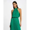 MORGAN Robe Longue évasée Fluide | 3 SUISSES -Promos Robe Mirage Magasin robe longue evasee fluide vert 3508548 6986248 48 1140x1140