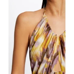 MORGAN Robe Longue évasée Imprimé Abstrait | 3 SUISSES -Promos Robe Mirage Magasin robe longue evasee imprime abstrait multico 3516864 7019148 48 1140x1140