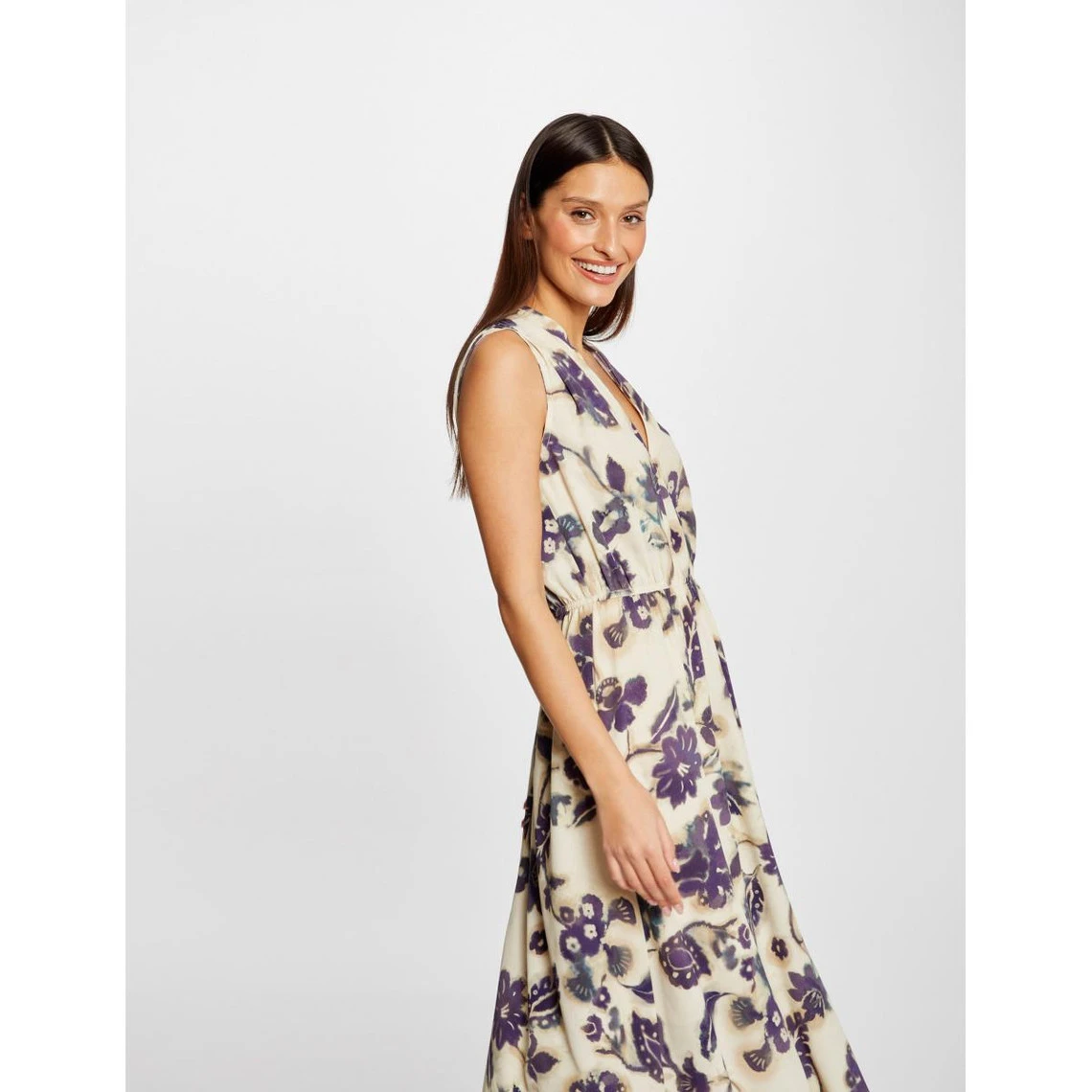 MORGAN Robe Longue évasée Imprimé Floral | 3 SUISSES 4 MORGAN Robe Longue évasée Imprimé Floral | 3 SUISSES – Image 2