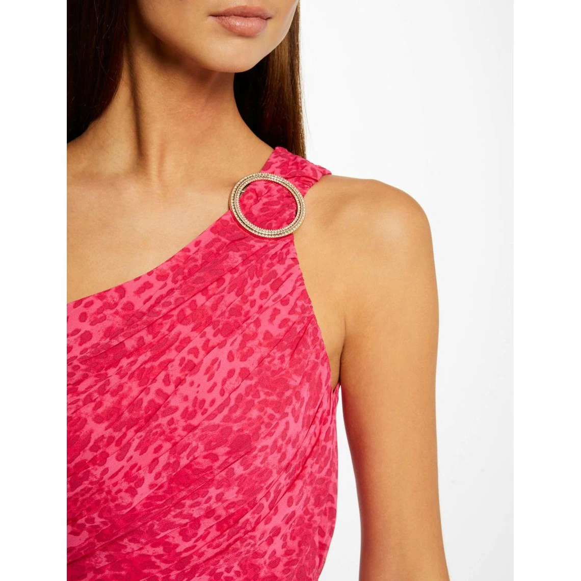 MORGAN Robe Longue évasée Imprimé Léopard | 3 SUISSES 7 MORGAN Robe Longue évasée Imprimé Léopard | 3 SUISSES – Image 5