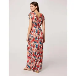 MORGAN Robe Longue évasée Imprimé Végétal | Robe Longue 3 SUISSES -Promos Robe Mirage Magasin robe longue evasee imprime vegetal 3216953 3 1140x1140