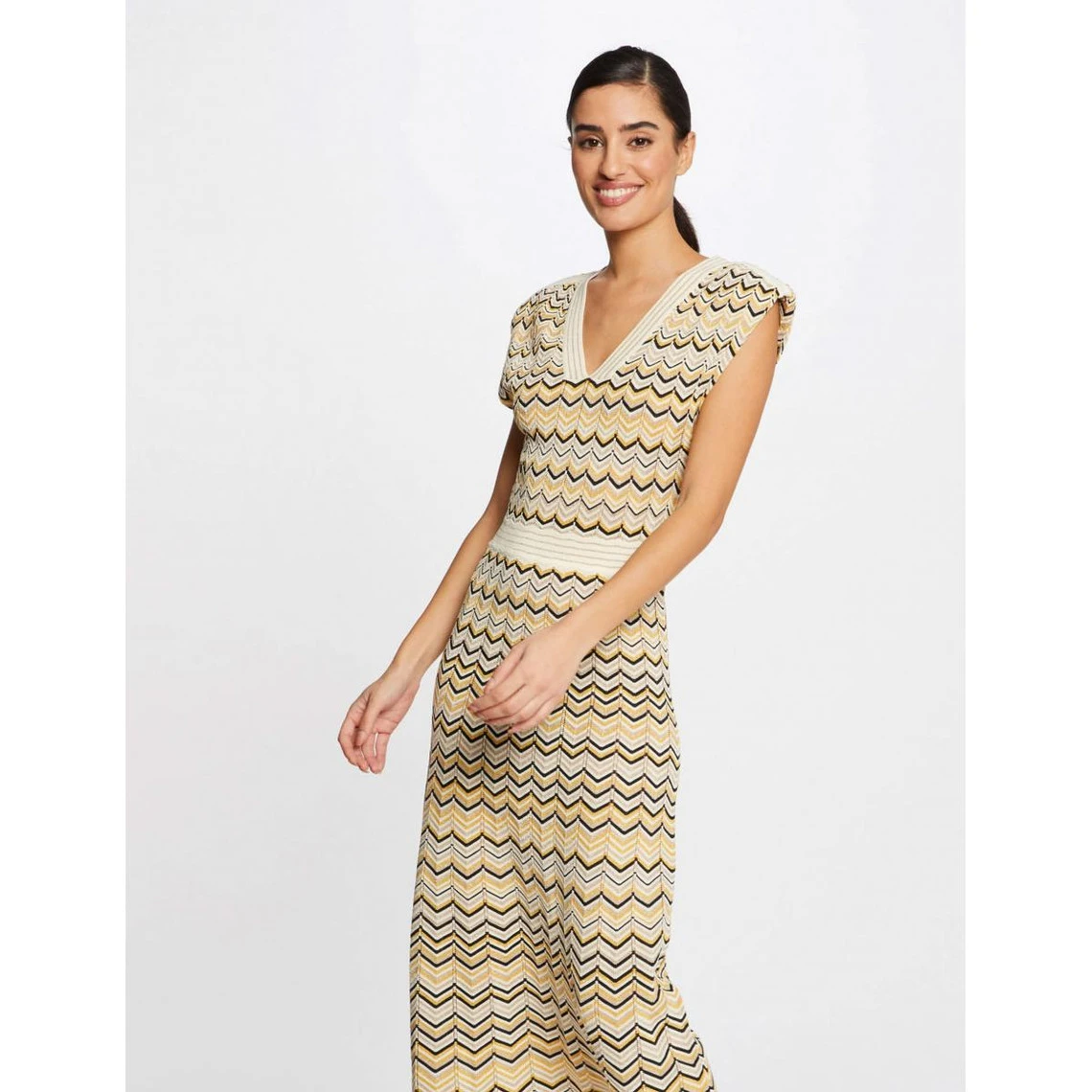 MORGAN Robe Longue Imprimé Jacquard | 3 SUISSES 3 MORGAN Robe Longue Imprimé Jacquard | 3 SUISSES