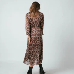 Robe Longue Imprimée Croisée Mary | Robe Longue 3 SUISSES -Promos Robe Mirage Magasin robe longue imprimee croisee mary 1237989 1 1140x1140