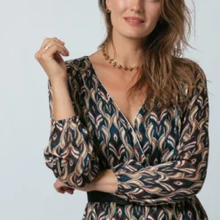 Robe Longue Imprimée Croisée Mary | Robe Longue 3 SUISSES -Promos Robe Mirage Magasin robe longue imprimee croisee mary 1237991 2 1140x1140