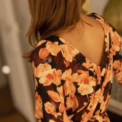 Robe Longue Imprimée Nancy | 3 SUISSES -Promos Robe Mirage Magasin robe longue imprimee nancy 3405538 6 1140x1140