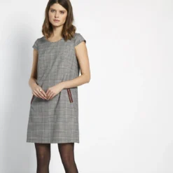 Robe Manches Courtes à Carreaux Calla | Robe Courte 3 SUISSES -Promos Robe Mirage Magasin robe manches courtes a carreaux calla 1179127 2 1140x1140