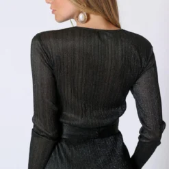 Robe Manches Longues Drapée Alexa | Robe Habillée 3 SUISSES -Promos Robe Mirage Magasin robe manches longues drapee alexa 1197281 5 1140x1140