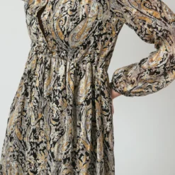 Robe Manches Longues Imprimée Cachemire Lola | Robe Courte 3 SUISSES -Promos Robe Mirage Magasin robe manches longues imprimee cachemire lola 1237975 3 1140x1140