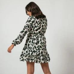 Robe Manches Longues Léopard Léo | Robe Courte 3 SUISSES -Promos Robe Mirage Magasin robe manches longues leopard leo 1237977 5 1140x1140