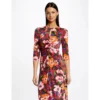 MORGAN Robe Midi Ajustée Froncée Imprimé Floral | 3 SUISSES -Promos Robe Mirage Magasin robe midi ajustee froncee imprime floral multico 3509934 6993514 14 1140x1140
