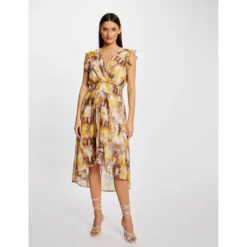 MORGAN Robe Midi Cintrée Imprimé Abstrait | 3 SUISSES -Promos Robe Mirage Magasin robe midi cintree imprime abstrait multico 3517692 7024288 88 1140x1140